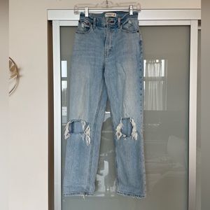 Abercrombie Curve love 90s straight ultra high rise in 24 short